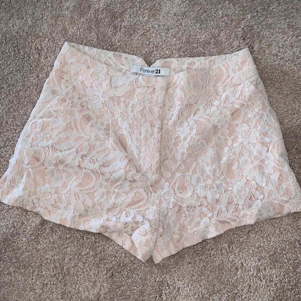 Lace dress shorts